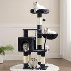 Heybly Cat Tree with Toy, Cat Tower Condo for Indoor Cats