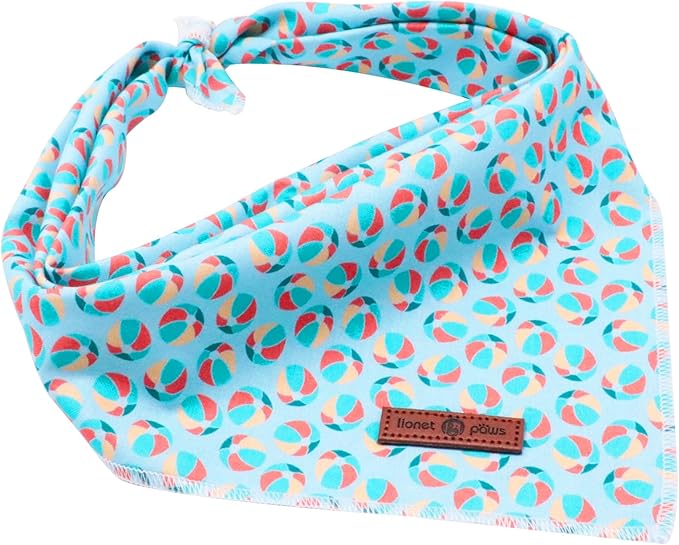 Lionet Paws Dog Bandana,Fabric Summer Dogs Kerchief for Small Medium Large Dogs,Dog Cotton Triangle Bibs Scarf for Girl Boy