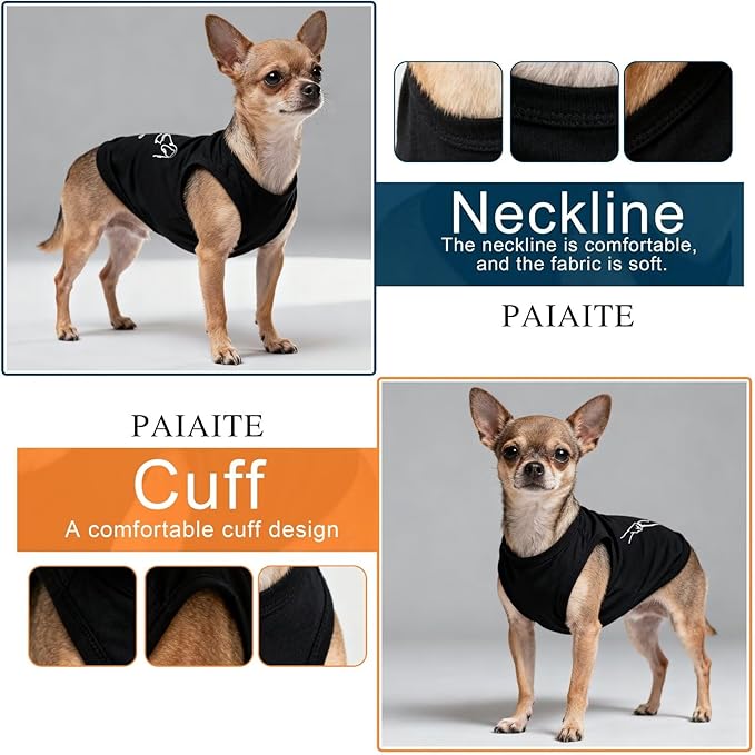 Discover Cozy Cotton Canine Wear: Lightweight, Breathable and Soft, Dog Shirt Vest with Eye-Catching Graphics(HIGH Five), Keeping Your Furry Friend Warm and Comfy! Black 2XL