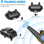 iMounTEK Shock Collar for Dogs, Bark Collar with Remote, Dog Training Collar w/3 Modes, Up to 2600Ft Remote Range, 0~99 Shock Levels, 3 Channels, for Small Medium Large Dog (Collar with Remote)