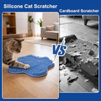 BABORUI Silicone Cat Scratching Post, Non-Slip Indoor Scratcher with Strong Suction Cup Base, Washable Durable Cat Scratch Pads for Indoor Cats, Kittens and Adult Cats
