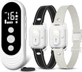Dog Shock Collar 2 Dogs, 3300ft Dog Training Collar with Remote, IPX7 Waterproof Rechargeable Sleek Modern for All Dogs with Beep, Vibration, Safety Shock, Light Mode, 8-120 lbs NF