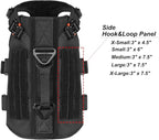 ICEFANG GN3 Tactical Dog Harness with 6X Buckle,Dog Molle Vest with Handle,3/4 Body Coverage,Hook and Loop Panel for ID Patch,No Pulling Front Clip (M (25"-31" Girth), Black)