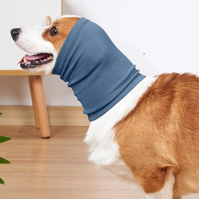 Nanaki Dog Calming Hoodie Ear Wraps for Dogs, Ear Protection Dog Fireworks Ear Head Muffs Dog Warp Anxiety Relief, Dog Hematoma Ear Wrap, Dog Head Cover The Grooming and Force Drying Dog Ear Protector
