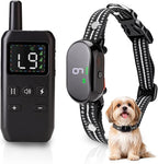 Small Shock Collar for Small Dogs，1300FT Dog Training Collar with Remote，3 Channels - IP67 Waterproof Rechargeable, Beep, Vibration, Safe Shock for Small & Medium Dogs(5-30Lbs，Black)