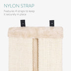 Navaris Corner Wall Cat Scratcher (Set of 2) - Wall Mounted Sisal Scratching Pad for Cats - Vertical Corner Mount Scratch Panel Protector for Walls