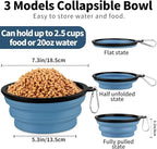 Collapsible Dog Bowl, Lightweight and Portable, Ideal for Outdoor, Camping, Hiking, Suitable for Dogs