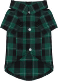 Paiaite Plaid Dog Shirt: Classic CheckeGreen Style in Pure Cotton for Large, Medium, and Small Breeds, Comfort, Breathability, and Elegance. Perfect for Everyday Wear, and Photoshoots Green 3XL