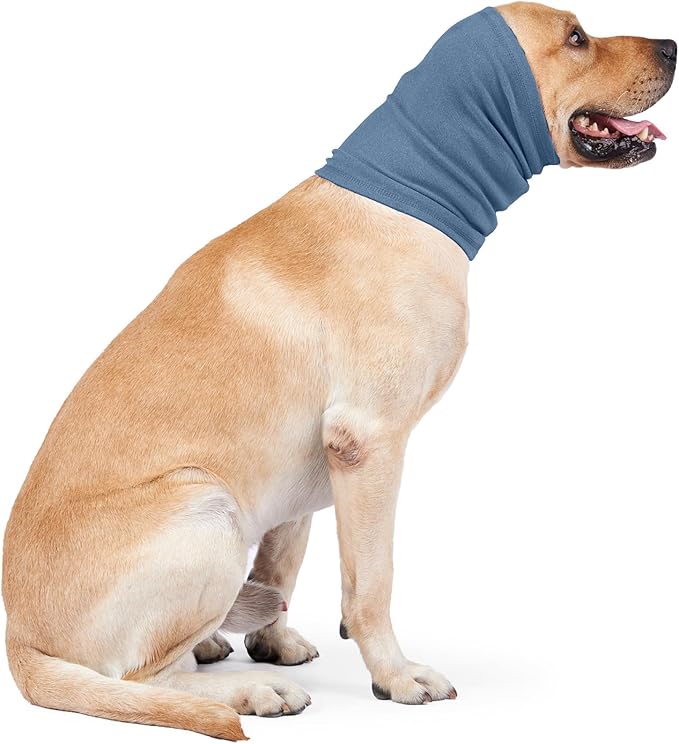 Nanaki Dog Calming Hoodie Ear Wraps for Dogs, Fireworks Ear Protection Head Muffs Doggy Warp Anxiety Relief, Doggy Hematoma Wrap, Pet Head Cover for Grooming and Force Drying Bathing Pet Protector