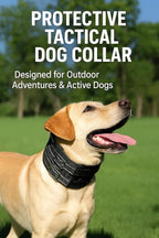 Protective Tactical Dog 4" Wide Collar for Medium Dogs – Heavy-Duty Adjustable Nylon Collar with Control Handle, Quick-Release Metal Buckle & D-Ring for Training, Play & Outdoor Safety