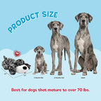 Snuggle Puppy Heartbeat Puppy Toy for Large Breeds, Breed Buddies Collection-Great Dane, Plush Dog Toy with Real-Feel Pulse and Heat Pack for Crate Time, First Nights, and Rest