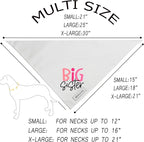 Realeaf Big Brother Big Sister Dog Bandanas Pet Scarf for Medium and Large Dogs New Baby Announcement Pet Accessories Pregnancy Reveal Ideas (X-Large)