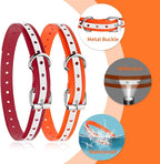 PaiPaitek Shock Collar Replacement Strap for Most of Training Collar, 3/4 Inch Dog Collar Replacement for Shock and Bark Collar, Adjustable Reflective TPU Collar Strap - 2 Pack