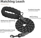 PUPTECK No Pull Dog Harness for Large, Adjustable Reflective Dog Harness with Handle Easy Control, Comfortable Soft Padded Pet Vest Harness for Large Dogs, Plaid Black XL