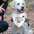 My Mom Graduated Dog Bandana - Puppy Scarf for Graduation Announcement, Pet Accessories, Reveal Ideas - Gift for Dog Lovers