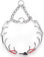 Herm Sprenger Chrome Plated Steel Dog Collar with Quick Release ClicLock Buckle O-Ring Biothane Insert Training Collar Made in Germany (Cherry Red, 25in x 4.0mm(Neck Size up to21-22in))
