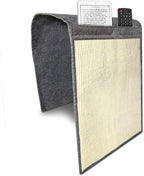 Navaris Cat Scratch Armrest Organizer - Sisal Furniture Protector Scratching Pad for Cats - Scratcher Mat Cover for Sofa Couch Armchair - Dark Gray