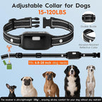 Shock Collar for Dogs 3 Dog Shock Collar with Remote Control with 4 Training Modes,Rechargeable Dog Training Collar Electric Collar for Small Medium Large Dogs (15-120Lbs) with Flash Light