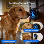 Dog Door Bell (2026 Self-Illuminating Enhanced Touch) for Potty Training, Wireless Dog Doorbells to Go Outside, 1000 Feet Long Range, IP65 Waterproof, 60 Melodies & Adjustable Volume (2 Buttons)