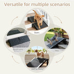 Dog Ramp for Stairs – Non-Slip Pet Steps with Locked-in Carpet & Iron Frame, Helps Senior Dogs & Small Breeds Climb Safely (4-Pack)
