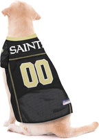 Pets First NFL New Orleans Saints Dog Jersey, Size XX-Large, Football Shirt Costume for Pet, Dog Sports T-Shirt, NFL Team Clothing for Cats, Licensed Pet Apparel Available in 7 Sizes and 32 Teams