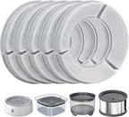 UPSKY 5PCS Replacement Filters for 2.5L/84oz，3L/101oz, 3.5L/118oz，4L/135oz, 4.5L/152oz，5.5L/186oz and 6.5L/1.6 Gallon Dog Water Bowl