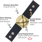 SCENEREAL Large Bell for Dog Collar, 2 Pack 1.5" Extra Loud Collar Bells for Cats and Dogs Training, Hiking, Walking, Hunting, Pet Tracker, Pet Bell for Save Wildlife and Birds Gold