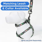 Pawtitas Reflective Step-in Dog Harness – Adjustable No-Pull Vest for Puppies to Seniors, Safe & Comfortable, L Camo Green