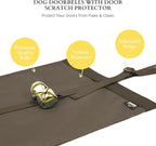 Anti-Scratch Dog Door Bell - Adjustable Puppy Potty Training Bells, Hanging Doorbell to Protect Doors & Trim