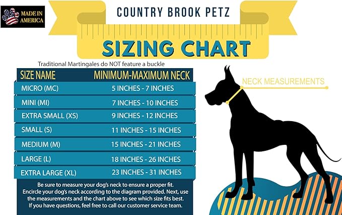 Country Brook Petz - Martingale Dog Collar - Heavy-Duty Training Collar with No Buckle - Service Dog Collar for All Pups - 10+ Warm Colors (Pink, 1 Inch, Large)