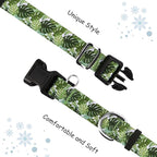 Martingale Collar for Dogs with Buckle Adjustable Nylon Tropical Slip No Pull Training Dog Collars (Palm Leaf, Large)