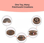Cat Toy Magic Organ Cat Scratcher Cardboard with Bell Ball, Foldable Design& Changeable Accordion Shape,Exercise Anxiety Relief Toy for Indoor Cats and Protect the Furniture