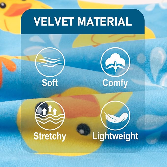 KYEESE Dog Pajamas Comfy Pet Coat Pet Costume Pets Pjs Stretchy Dogs Clothes Blue Floating Duck Doggie Jammies Velvet Dog Pajamas Small Sized Dogs Soft Pets Clothes Puppy Onesie, X-Small