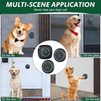 Dog Door Bell for Potty Training, Smart Wireless Doggie Doorbell to Go Outside, 1000 Feet Long Range with IP65 Waterproof Super-Light Touch Button, 60 Melodies & Adjustable Volume (2 Button)