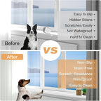 Dog Cat Scratching Window Sill Protector, Self-Adhesive Anti-Scratch Guard for Walls, Furniture - Slip Resistant Pet Shield