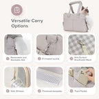 Dog Purse Carrier for Small Dogs & Puppies Up 10 Lbs, Soft Cotton Tote Pet Shoulder Bag with Pockets, Foldable & Washable Breathable Puppy Carrier for Yorkie, Chihuahua & Cats - Gray