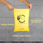 Certified Compostable Dog Poop Bags, 120 Count Landfill Friendly and Leakproof Waste Bags, Easy Open Unscented Maize Yellow Poop Bag for Dog, 15 Doggy Bags Per Roll (8 rolls)