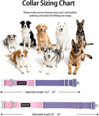 Heavy Duty Tactical Dog Collar,Metal Buckle Quick Release Collar for Large Dogs,1700 LB Strength Tested,Dual Color Nylon Collar for Walking,Training & Hunting