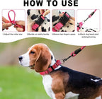 Martingale Collar for Dogs,Reflective Martingale Dog Collars with Quick Release Buckle,Adjustable Nylon No Pull Dog Collar for Dogs Walking Training (Orange, Large)