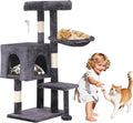 BLKMTY 36" Cat Tree Tall Cat Tower for Indoor Cats Condo Climber with Scratching Post, Climbing Stand, Plush Top Perch and Mouse Toy Cats Playhouse Kitty Activity Trees with Hammock, Light Gray