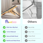 2026 Upgraded Dog Ramp for Couch, Foldable Small Dog Ramp for Sofa, 4 Adjustable Height from 13'' to 21", Portable Stable Pet Steps with Non-Slip Pad, Pet Ramps Use for Sofa Couch Stairs