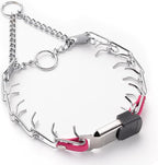 Herm Sprenger Chrome Plated Steel Dog Collar with Quick Release ClicLock Buckle O-Ring Biothane Insert Training Collar Made in Germany (Passionfruit Pink, 16in x 2.25mm(Neck Size up to 13-14in))