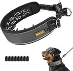 Mayerzon Patented No Pull Collar for Small Medium Large Dogs Beagle German Shepherd Rottweiler, Martingale Anti Pull Dog Collar with Buckle for Walking Training, Reflective, Adjustable, Waterproof