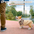 Plaid Dog Hoodie - Warm Sweatshirt with Hat & Leash Hole, Soft Fleece Pullover for Small to Large Dogs