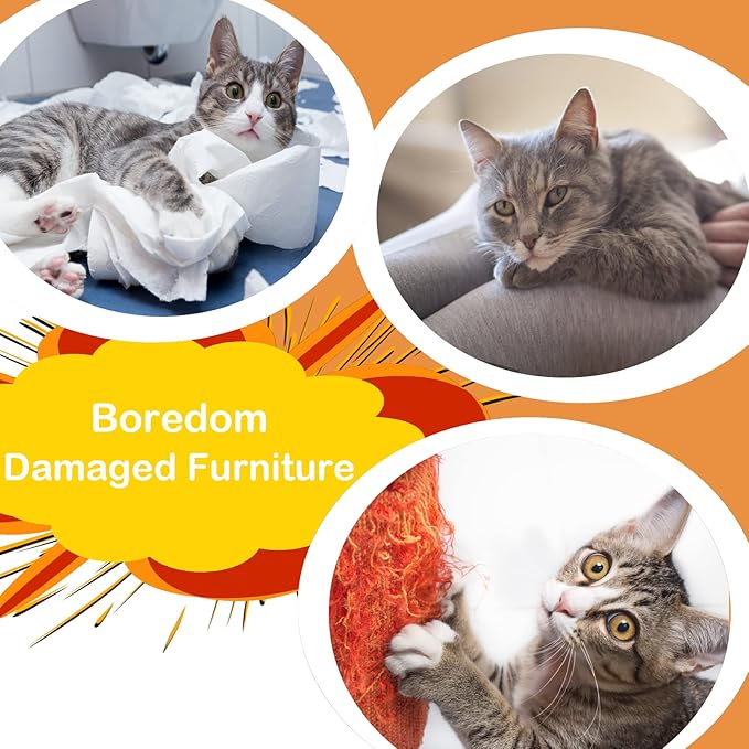 2 Pack Magic Organ Cat Scratching Board, Cat Accordion Scratching Post with Bell for Kitten Cats Interactive Kitten Fun Intelligence Physical Exercise Educational