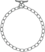 Herm Sprenger Chrome Plated Steel Fur Saver Dog Collar with Medium Links and Toggle Closure Professional Training Collar for Small Medium Large Dogs Correction Slip Chain Made in Germany (26in (65cm))
