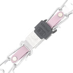 Herm Sprenger Chrome Plated Steel Dog Collar with Quick Release ClicLock Buckle O-Ring Biothane Insert Training Collar Made in Germany (Pastel Purple, 22in x 3.0mm(Neck Size up to 18-19in))