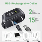 Rechargeable Dog Bark Collar with Beep Vibration and Shock,Anti Barking Collar for Small Medium Large Dogs, Humane Dog Training Device with 5 Adjustable Sensitivity Levels