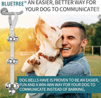 BLUETREE Dog Doorbells Premium Quality Training Potty Great Dog Bells Adjustable Door Bell Dog Bells for Potty Training Your Puppy The Easy Way - 7 Extra Large Loud 1.4 DoorBells