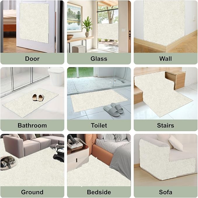 Cat Scratch Couch Furniture Protector, Adhesive Cat Scratch Pad Deterrent for Furniture, DIY Climbing Cat Scratcher Couch Protector from Cat Claws Scratching for Indoor (OffWhite, 78.7x15.8Inch)